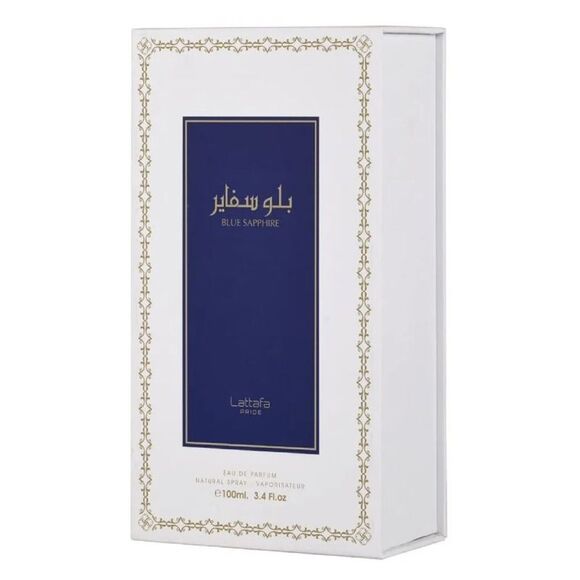 Lattafa Pride Blue Sapphire Eau de Parfum EDP Spray for Unisex 3.4oz/100ml - New - Picture 2 of 6